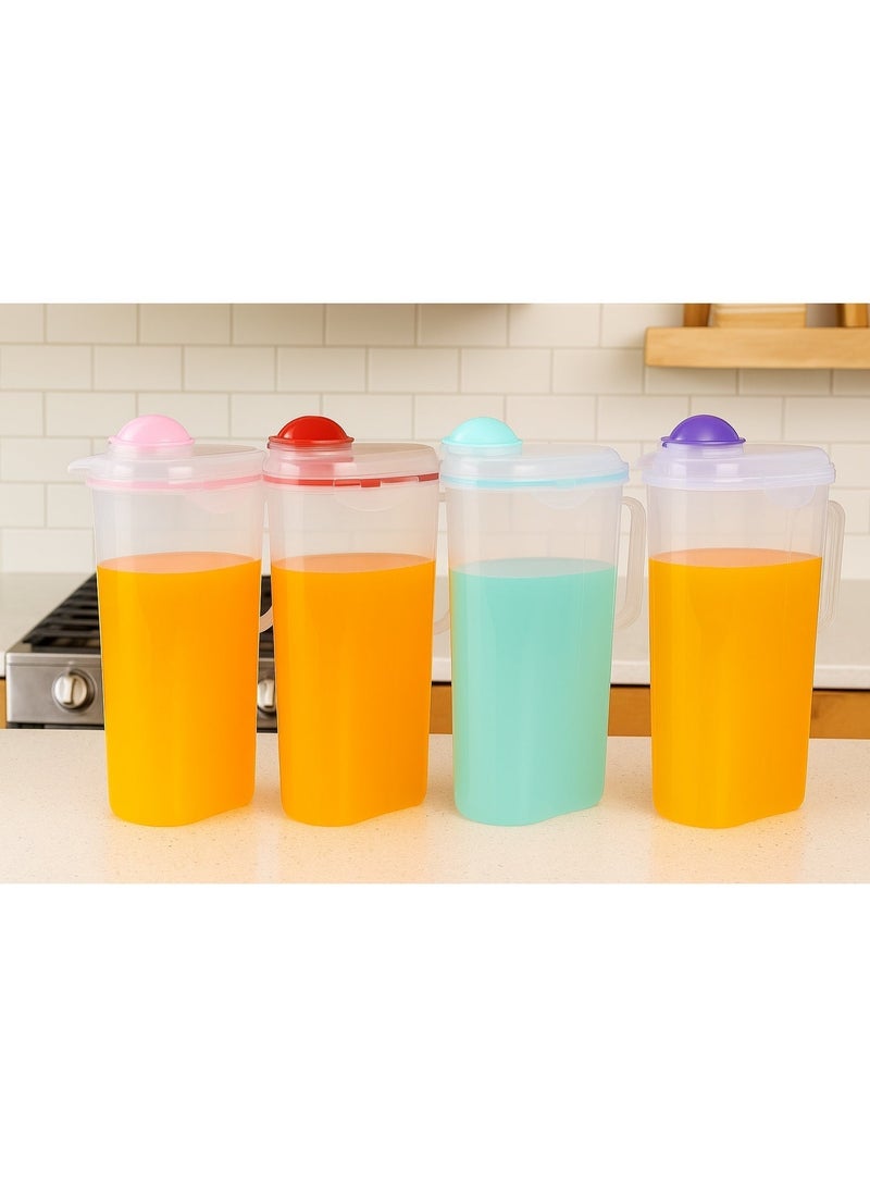favilla Clear Plastic Jug with Clip Lid -1.5L - Multicolor - Image 1